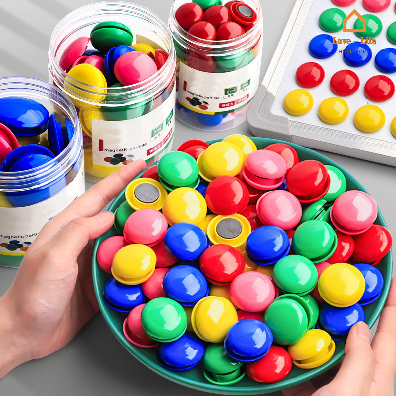 12-80Pcs Colorful Refrigerator Magnet Stickers - 20/30/40mm Circular ...