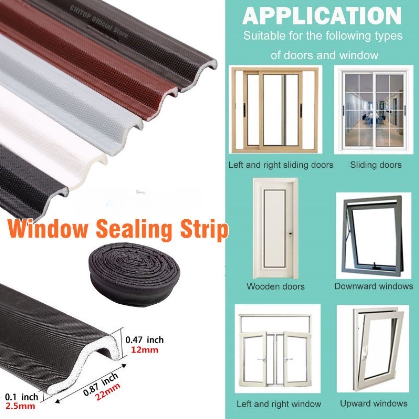 Rain-proof Soundproof Foam Sealing Strip for Casement Window, Sliding ...