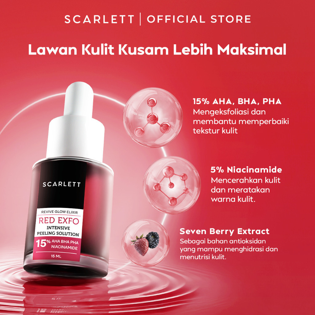 Qeila - Scarlett Revive Glow Elixir Red Exfo Intensive Peeling Solution ...