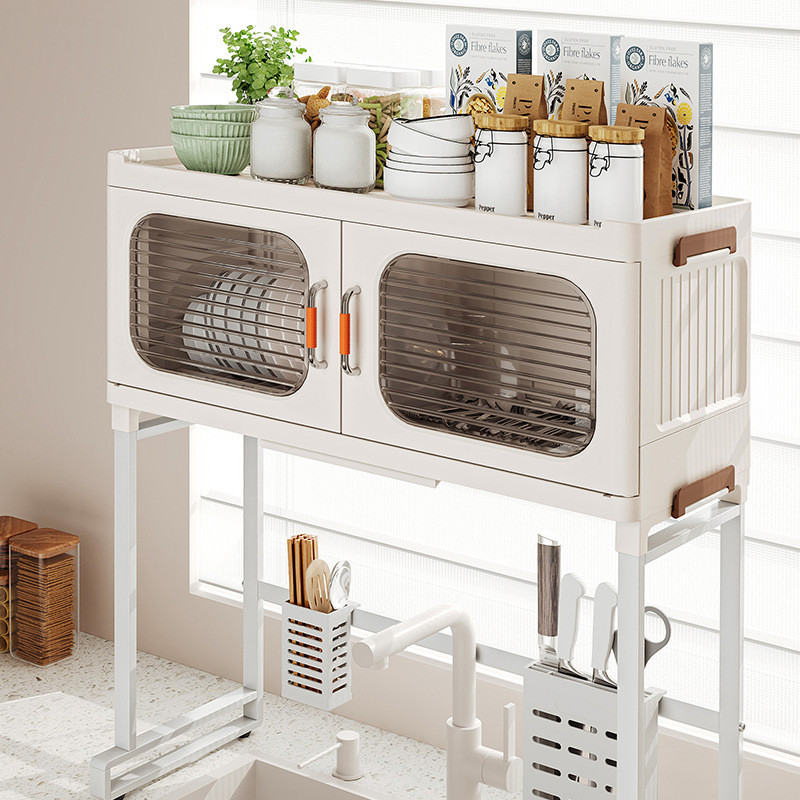 Kitchen Sink Organizer Multi-Functional Countertop Dish Rack Draining ...