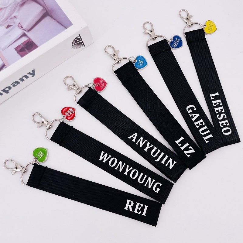 Kpop IVE Lanyard Cell Phone Lanyard Name Strip Cartoon ID Card Cell Phone Lanyard Concert Bag Keychain Shopee Philippines