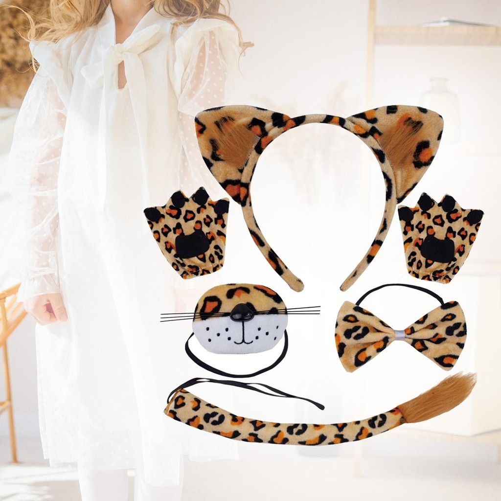 Maxivogue1 Leopard Costume Set Animal Fancy Dress up for Carnival Halloween Performance Shopee Philippines