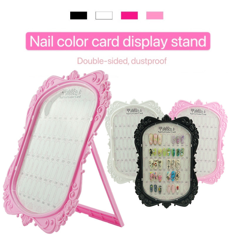 Nail Art Display Stand Work Dustproof Display Photo Frame Sample ...
