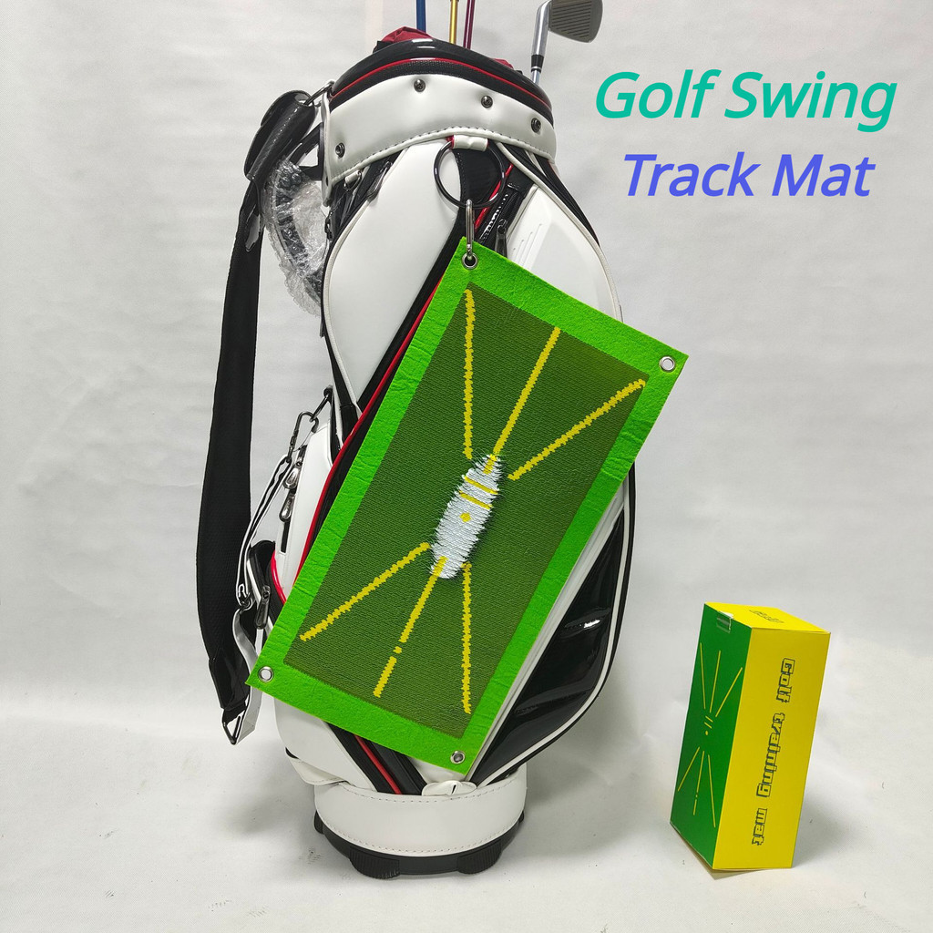 Golf Swing Track Mat, Golf Swing Practice Mat, Hitting Trace Direction ...