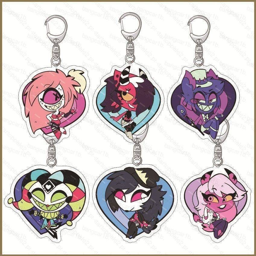 Hazbin Hotel Charlie Morningstar Vaggie Angel Dust Alastor Acrylic key ...