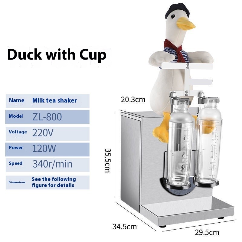 Auto Bubble Tea Shaker Machine Duck 1000ML for Milktea Shop Coffee ...