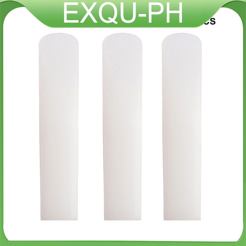 (EXQU-PH) 3Pcs Resin Plastic Saxophone Reed 2.5 Strength for Alto Sax ...