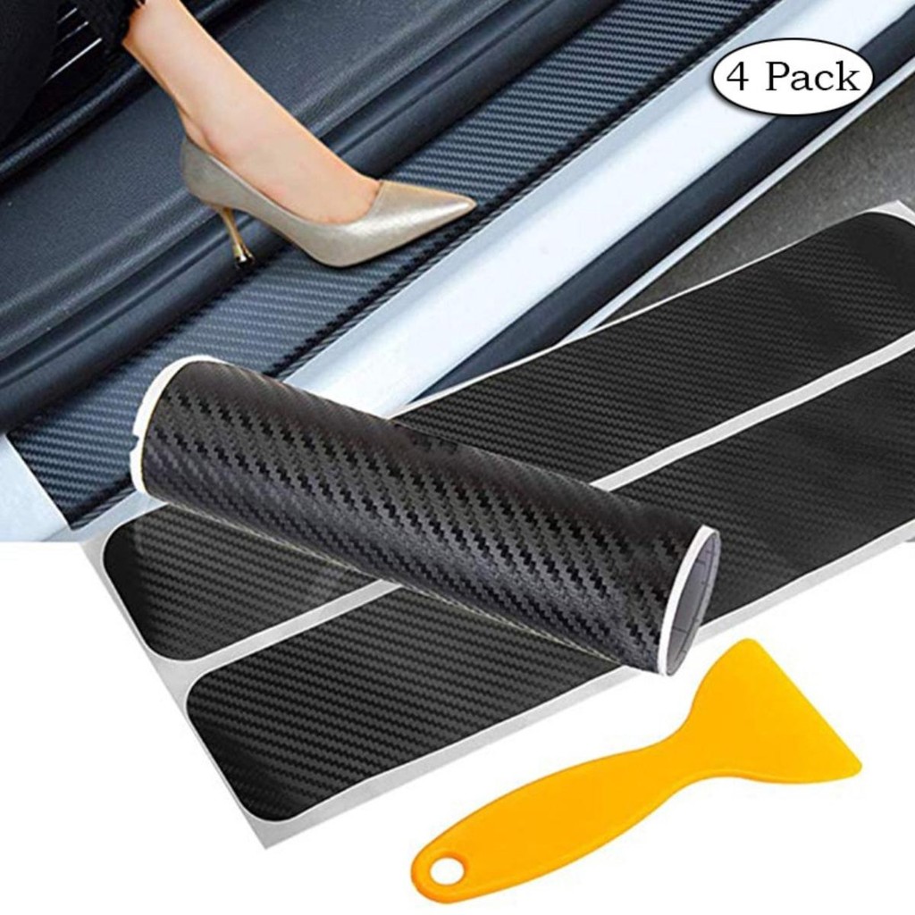 10ft Car Door Sill Protector Cover Scuff Sticker Antiscratch - Foto 2
