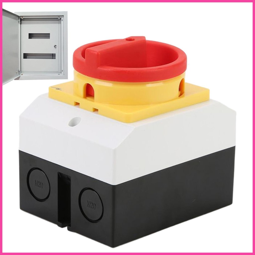 Load Insulation Breaker 20A Rotary Cam On-Off Knob 380V 4P Master ...