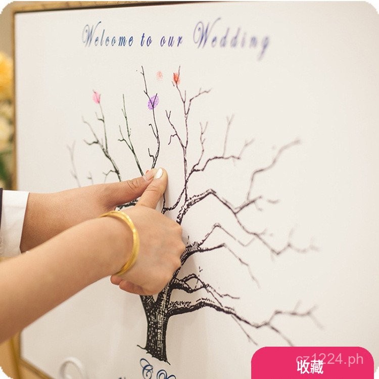 Taiwan Blessing Wedding Graduation Sign-in Fingerprint Wedding Creative ...
