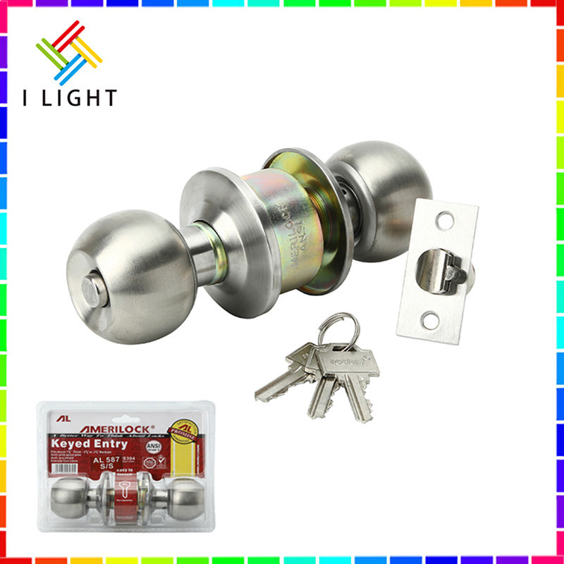 （Fast&COD）AmeriLock 587/588/3800 Door Knob Lock Stainless Spherical ...