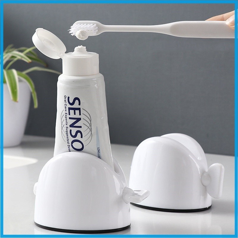Toothpaste Squeezer Push Dispenser Bathroom Rolling Toothpaste Tube ...