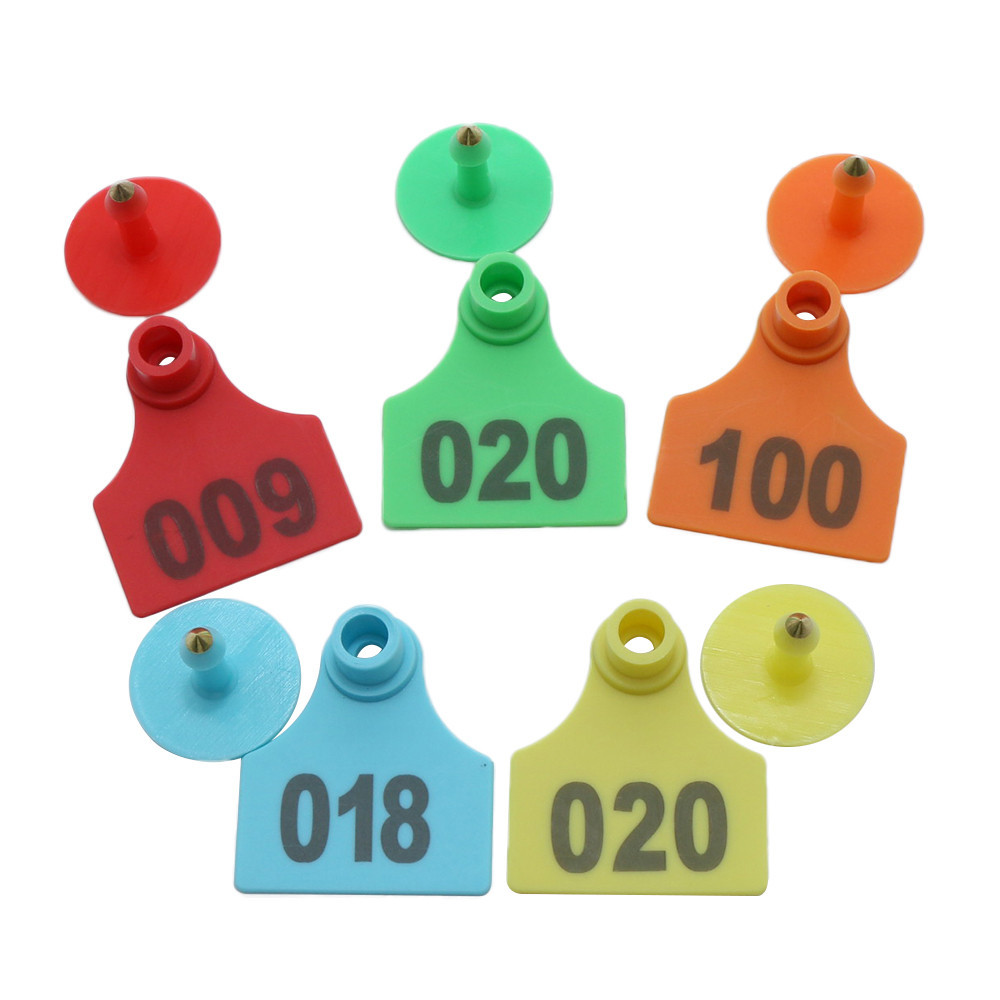 thumbnail image 2 of Pink Cattle Ear Tags Kit 001-100 With Applicator - Durable Livestock Tracking For Cows, Goats & Sheep 2 of 3