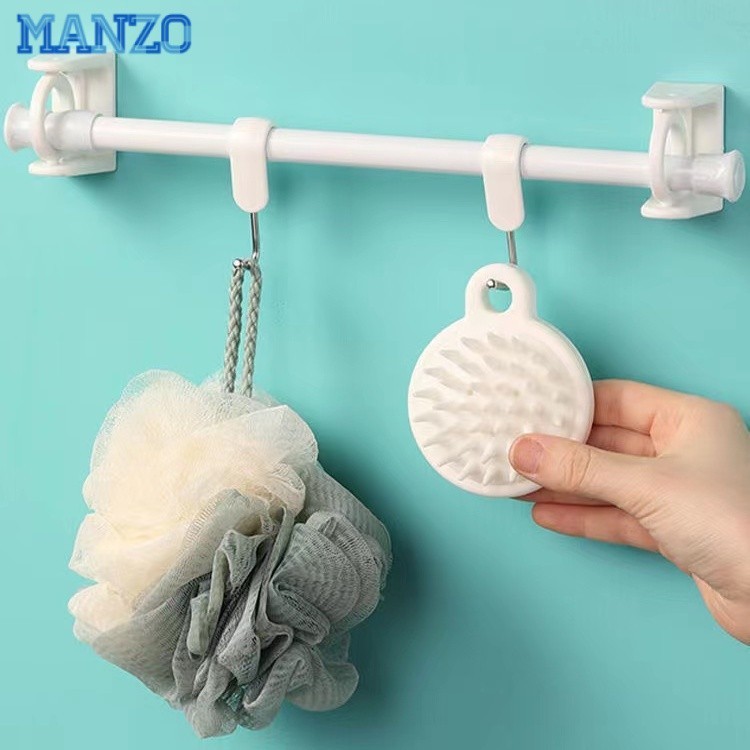 Rotating Hanging Curtain Rod with Non-punching Design for Kitchen, Door ...