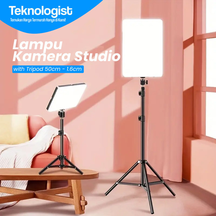 Studio Fill Light Dimmable 3in1 Color Camera Light with Tripod | Shopee ...