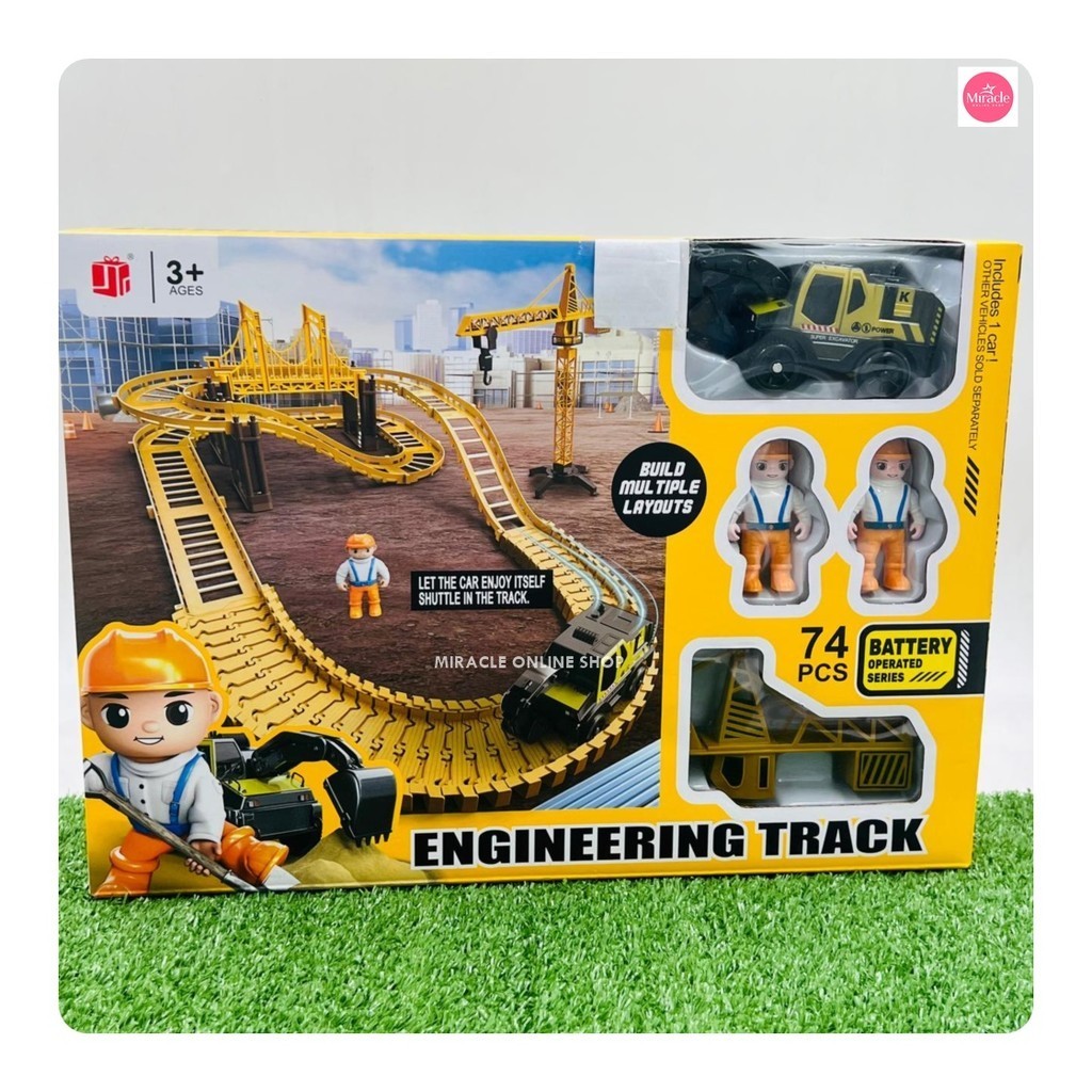 Engineering Track Excavator Construction Truck Track Car Toy | Shopee ...