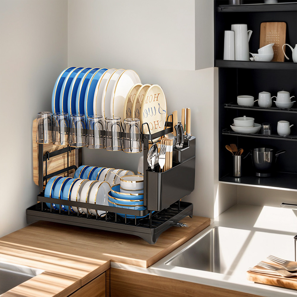【Manila Ready Stock】Dish Drying Rack Stainless Steel Kitchen Rack Dish ...
