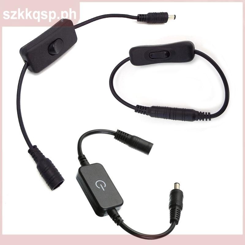 303 DC 5.5*2.1mm Male To Female 5V 12V Power Button Switch Touch On Off ...