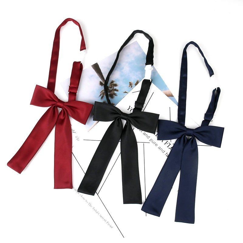 Ladies Bow Tie Bow Uniform Ribbon Student Shirt Japanese Style Preppy ...