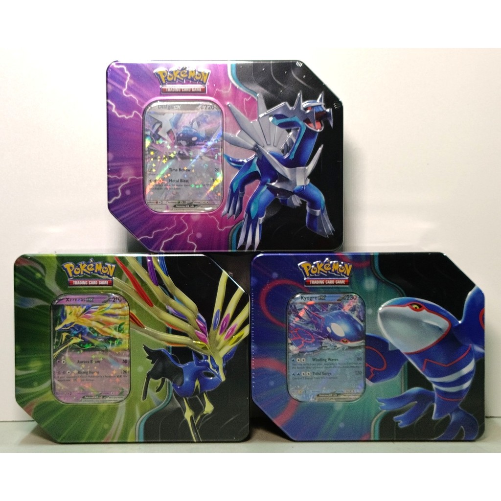 Pokemon TCG Azure Legends Dialga Ex, Kyogre Ex, Xerneas Ex Large Tin (Set  of 3) | Shopee Philippines