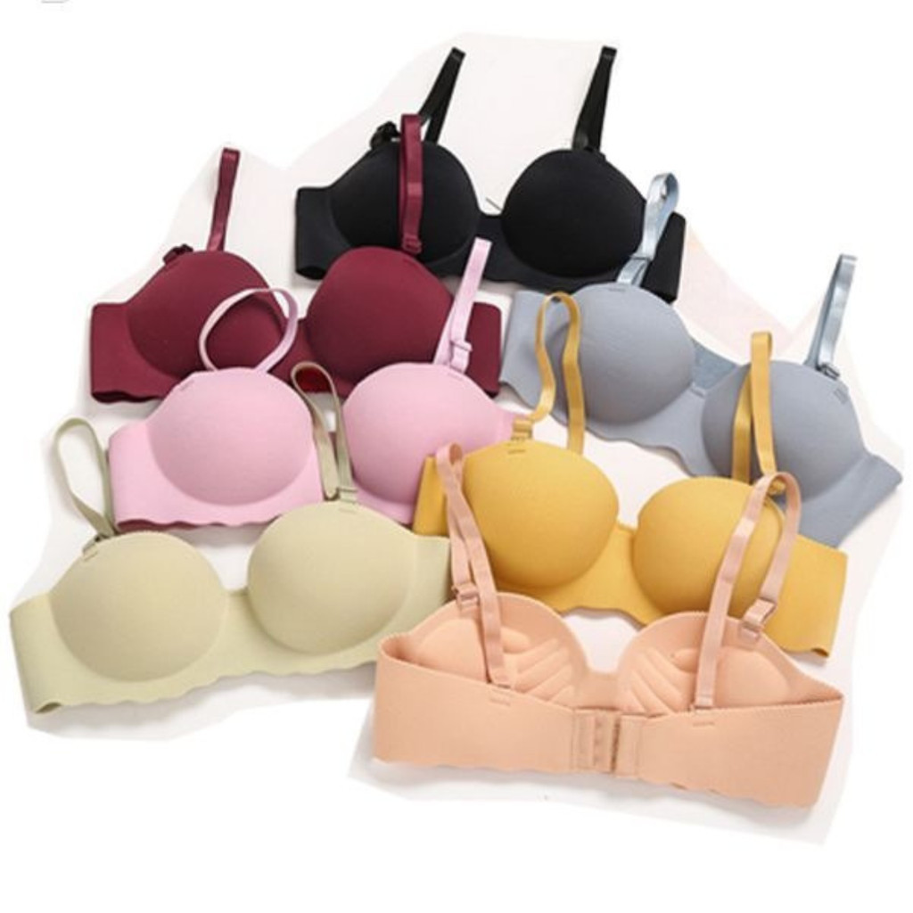 YoYo#Bra485 bra Seamless Breathable Strapless Nonwire Push up Bra ...