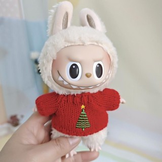 BALLYKA Labubu Christmas Sweater, Knitted Hand-made Labubu Wears ...