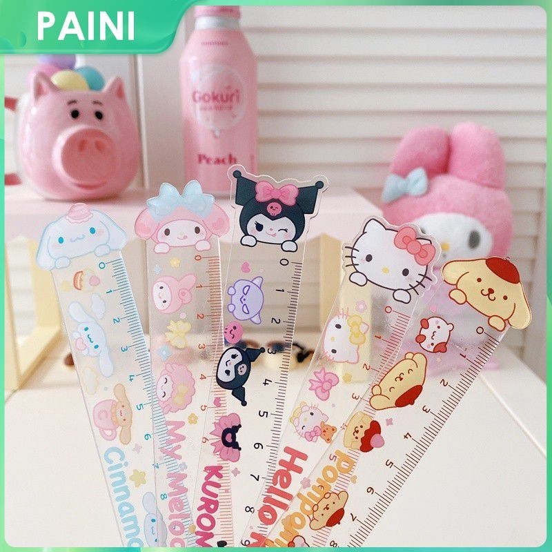 [Fast Shipping] Sanrio Transparent Acrylic Ruler,Kawaii Anime ...