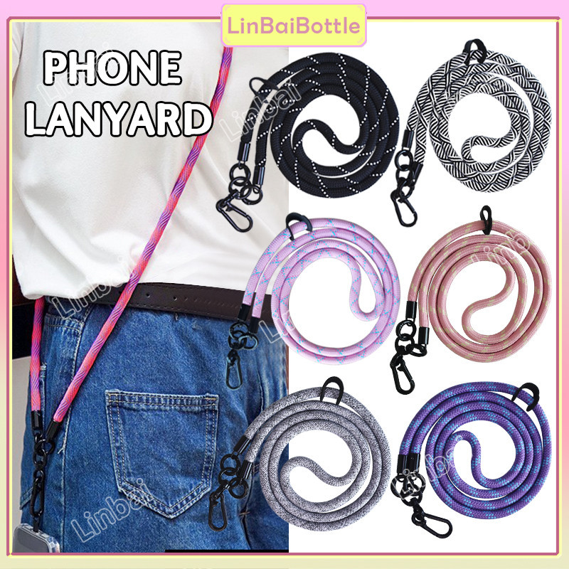 LINBAI Phone Lanyard 120cm Anti-lost Crossbody Strap Long Rope Phone ...