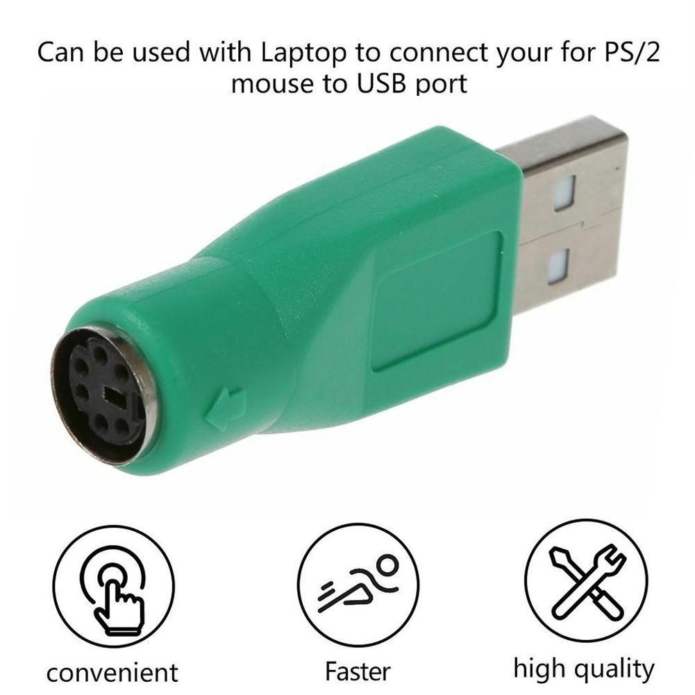 Usb Male To Ps2 Mini Din 6 Pin Female Adapter For Keyboard And Mouse ...