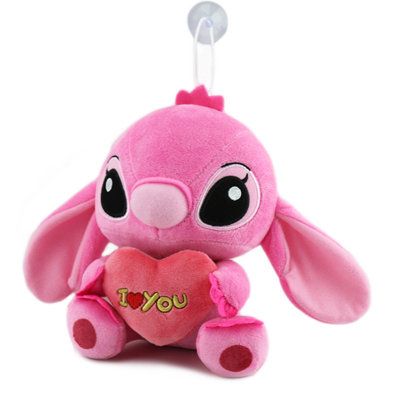 Pink Love Stitch Plush Soft Toys Baby Stuffed Doll Couple Stitch
