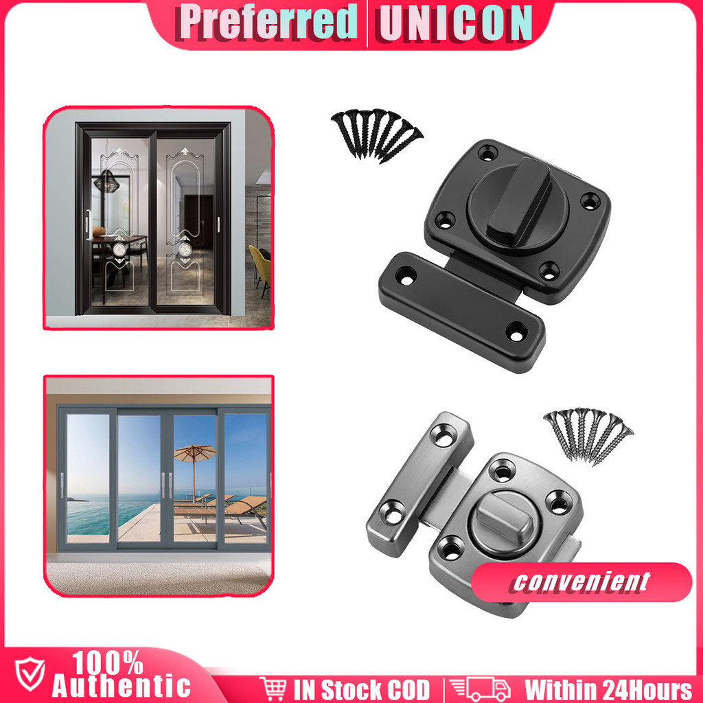 Zinc Alloy Rim Latch Knob Style Locks Glass Door Non Punching Gate Bolt ...