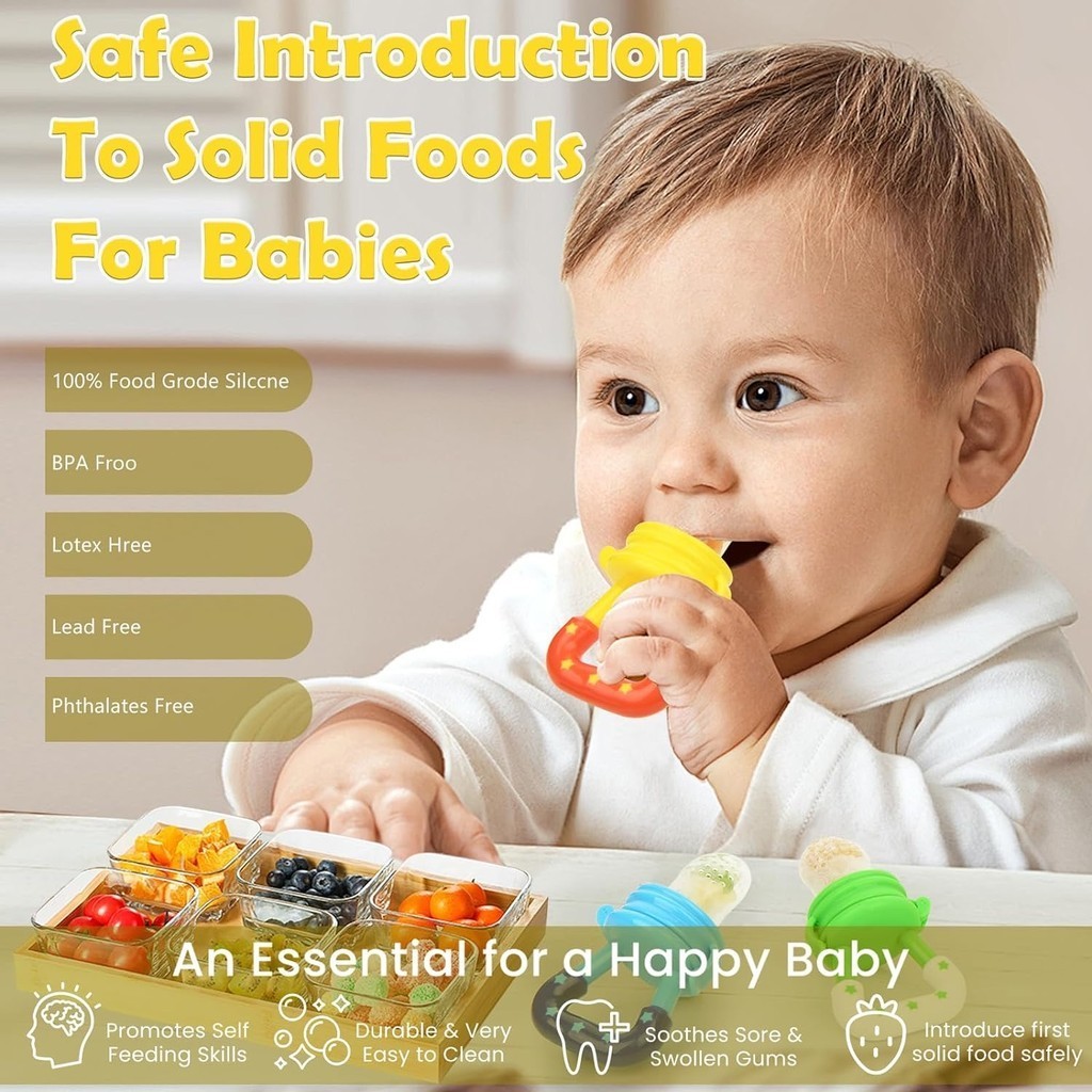 Silicon Food Feeder Baby Fruit pacifier | Shopee Philippines