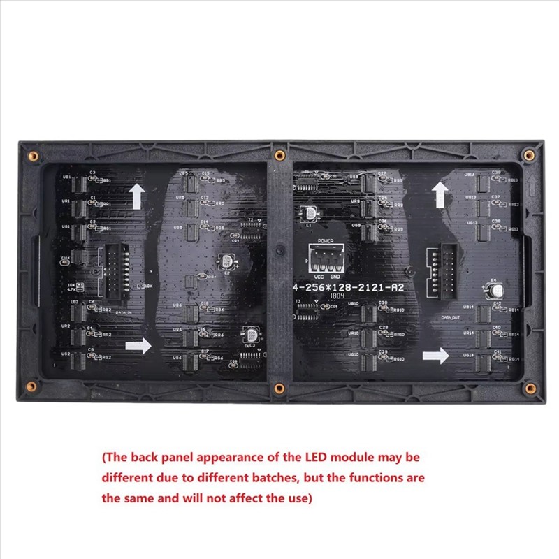 2Pcs P4 LED Screen Panel Module 256x128mm 64x32 Pixels 1/16 Scan Indoor ...