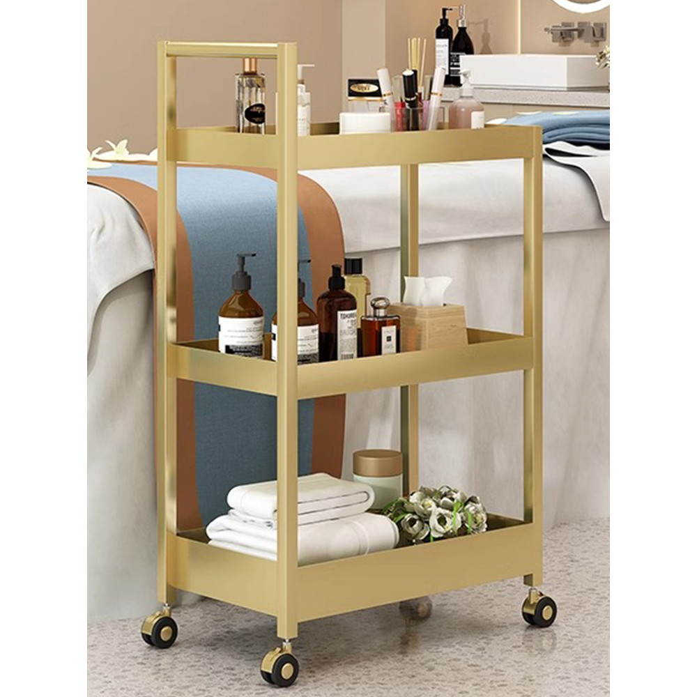 Beauty Salon Iron Art Multi-Functional Storage Rack Massage Trolley ...
