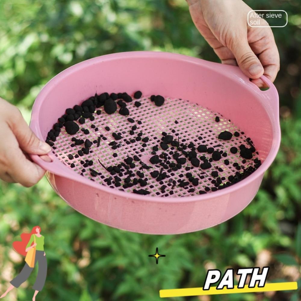 PATH Soil Sieve Sifter, 3mm Plastic Round Sifting, Multi-use Garden ...