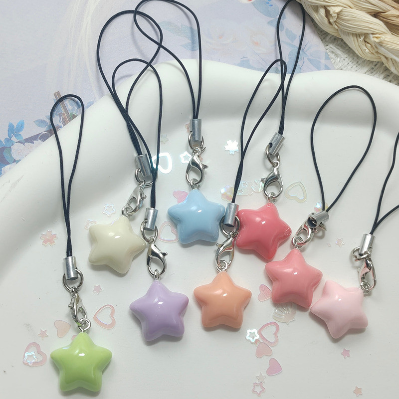 Cute Bright Five Pointed Star Pendant Phone Chain | Shopee Philippines