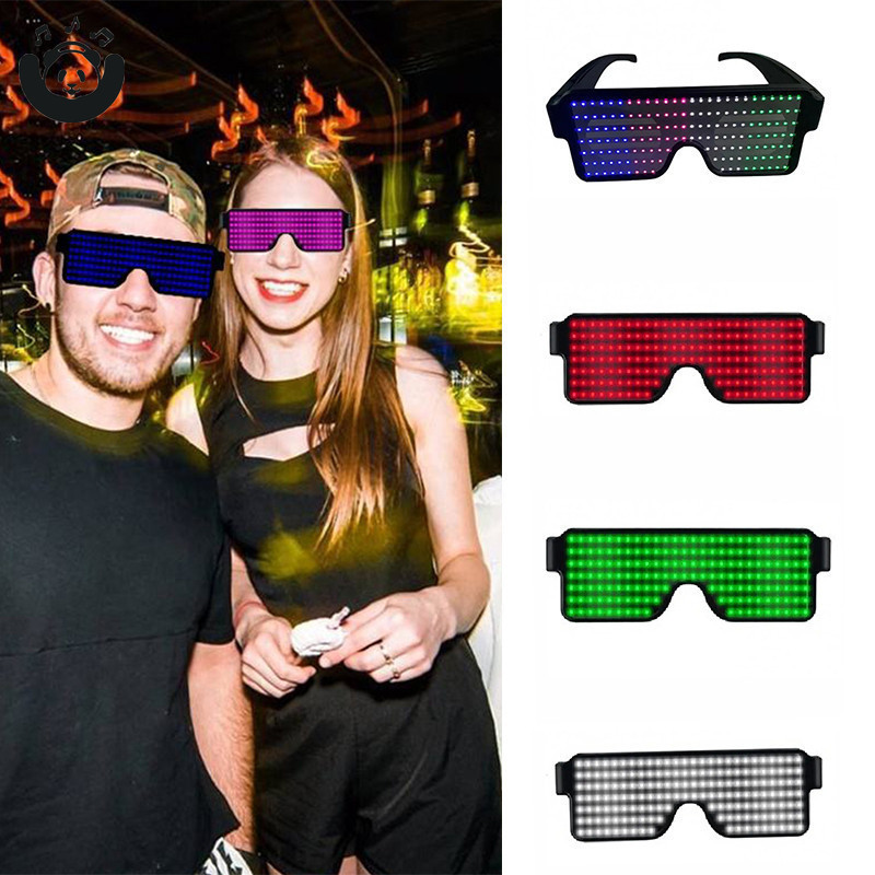 Electronic Eyeglasses with Luminous LED Light Birthday Party Carnival ...