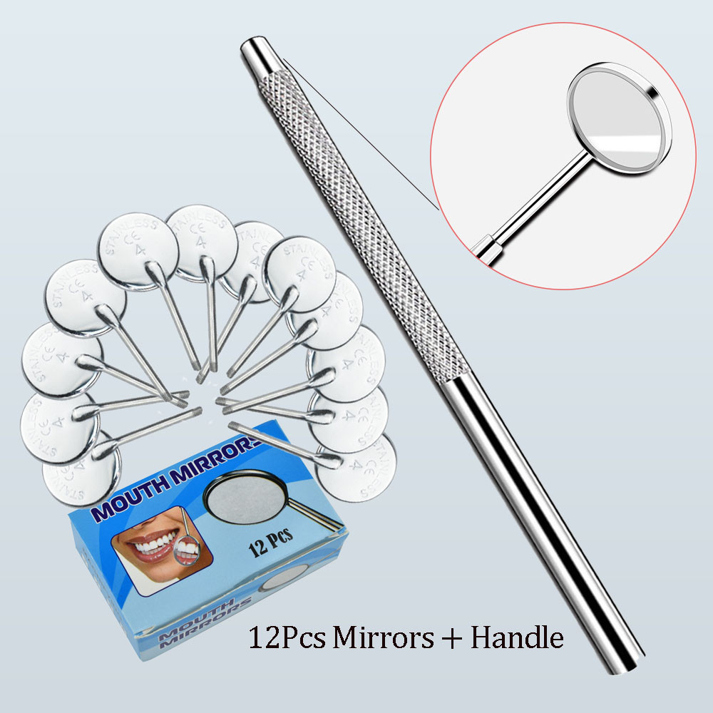 Miroir Dentaire (odontoscope) - Poignée Détachable, Stérilisable - Pour Dentiste