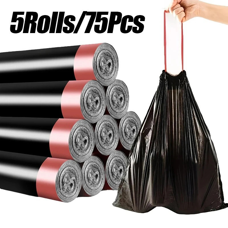 Colorful Disposable Drawstring Garbage Bags / Kitchen Bathroom ...