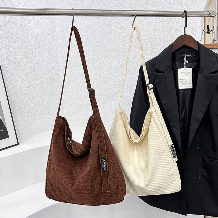 LM Korean Fashion Style Sling Bag for Woman Corduroy Crossbody Bag ...