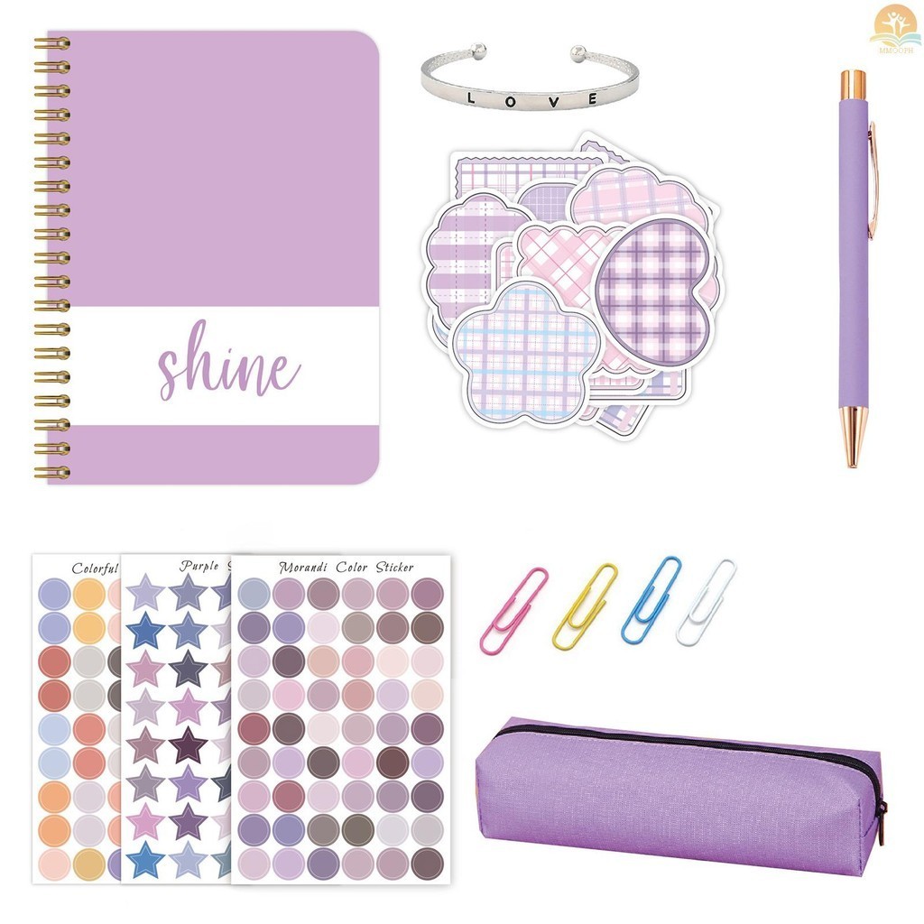 DIY Journal Kit Planner Notebbok Scrapbook & Diary Supplies Set Fun ...