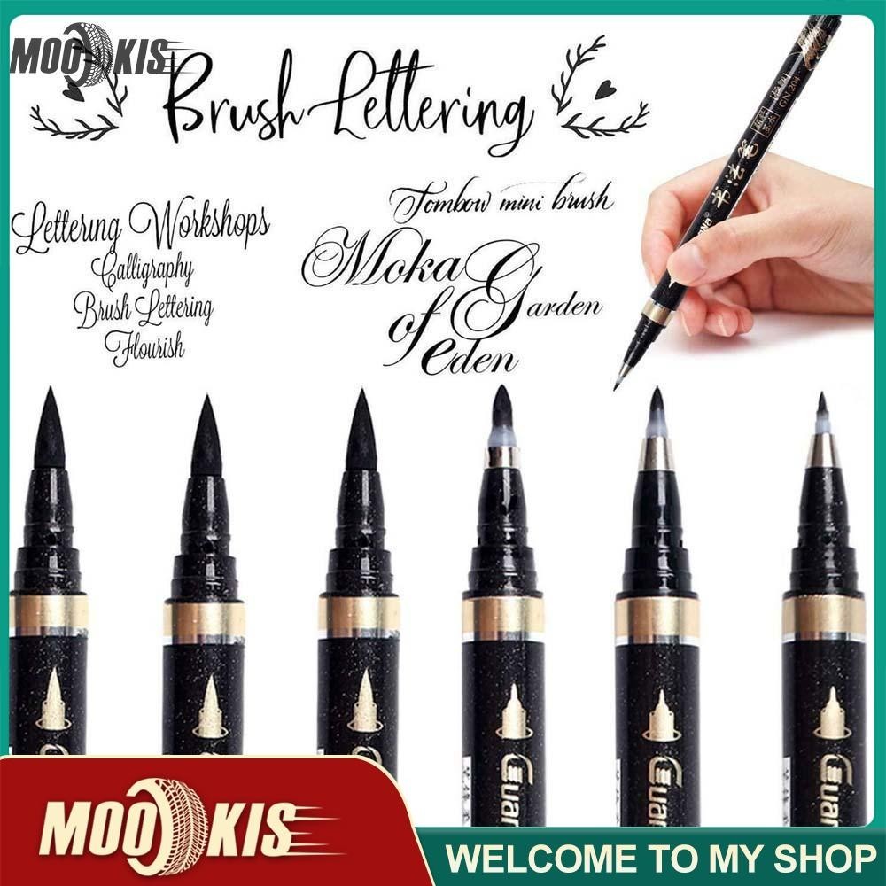 ♀﹍6Pcs New Calligraphy Pens Caligraphy Beginners Set Refill Black ...