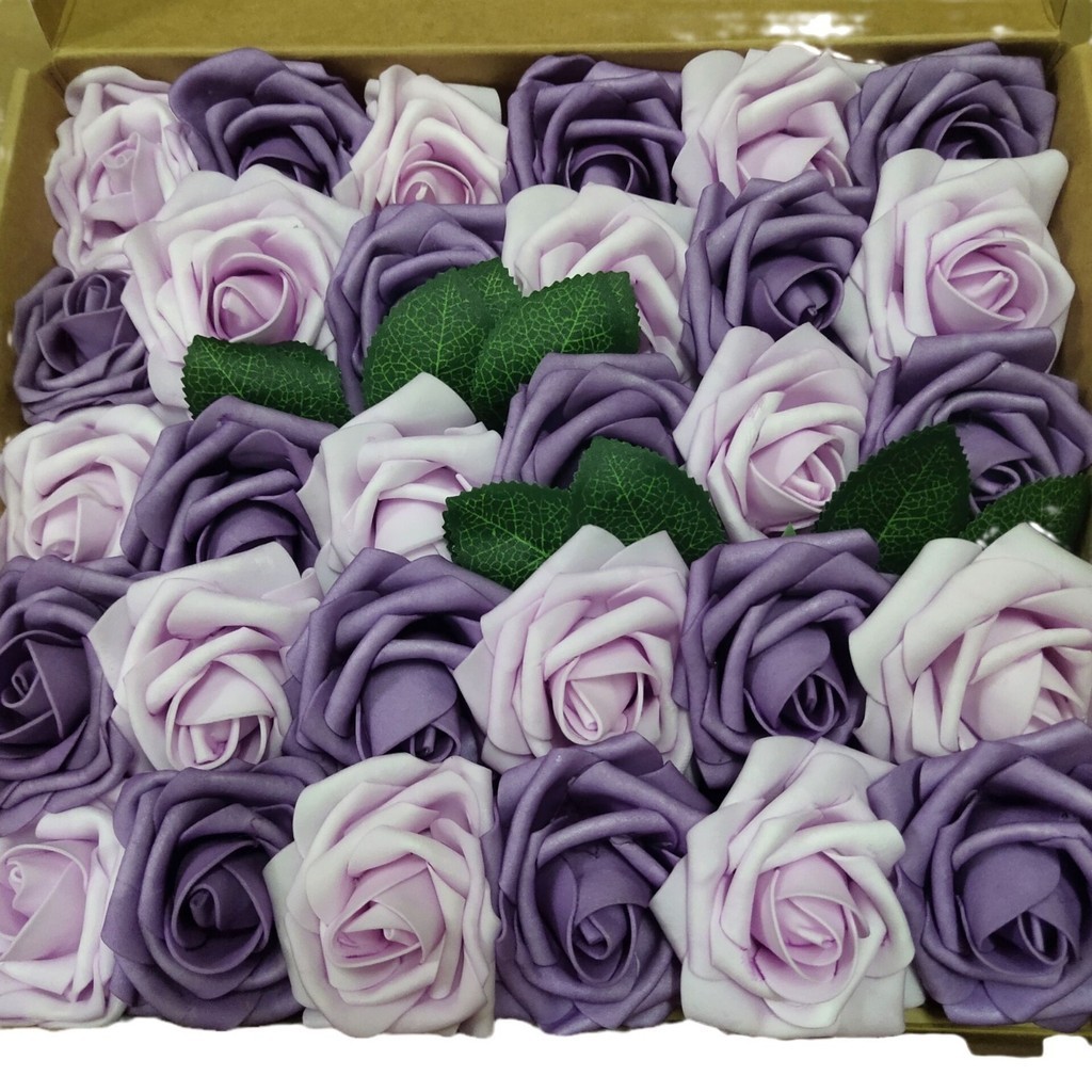 8cm Rose Artificial Flowers Head PE Foam Fake Flowers Bride Bouquet For ...