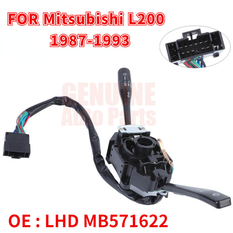 Commutateur Clignotants Volant Compatible Mitsubishi L200 1987-1993 - Remplacement OEM MB571622 - 6