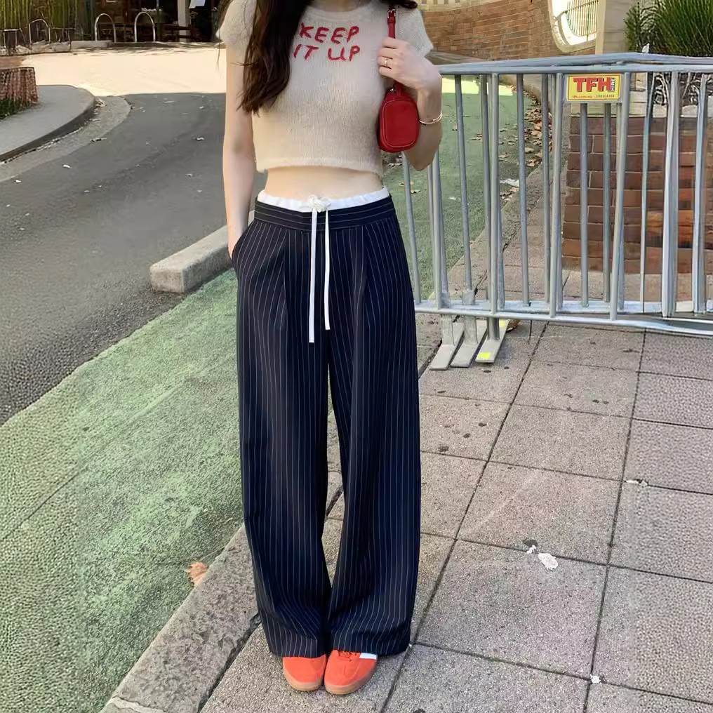 CD 2025 Pattern Straight Pants Beige Cotton 216928