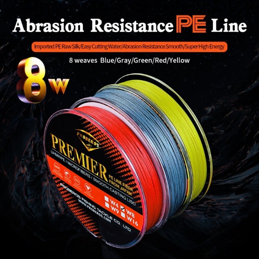 100M Fishing Line Fire Filament Line Smooth 8 Strands PE Fire Fishing ...