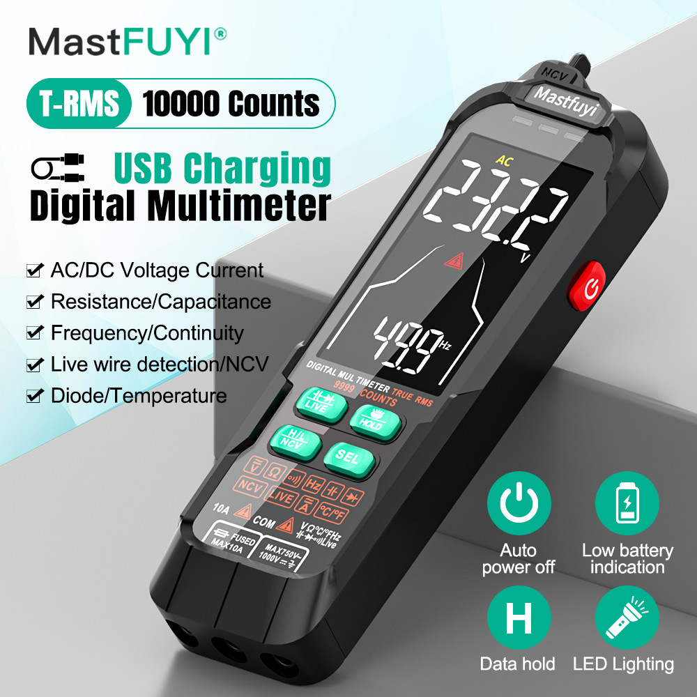 Multifunction Digital Multimeter AC & DC Voltage & Current Resistive ...