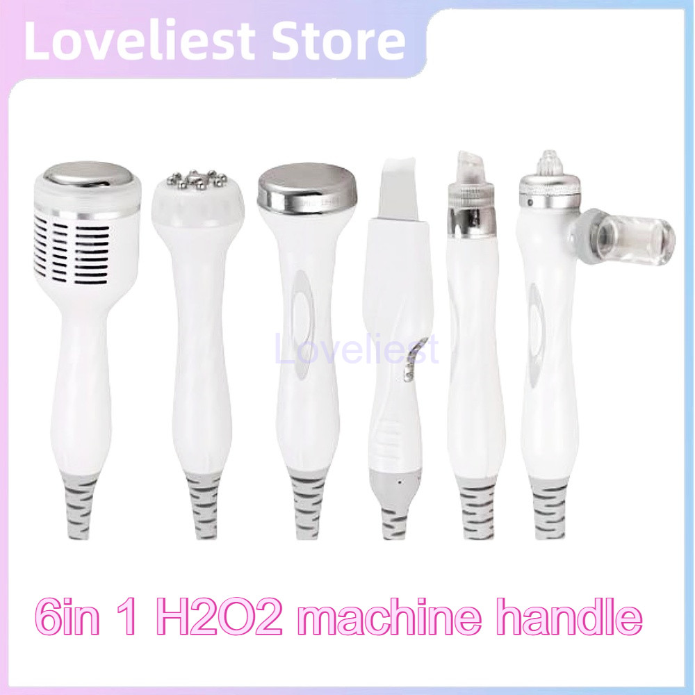 6 in 1 H2O2 hydra water oxygen jet peeling facial machine handle ...