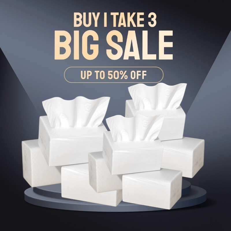 【Buy 1 Take 1】Assorted Packs Facial Tissue Toilet Paper Towel - Grab ...