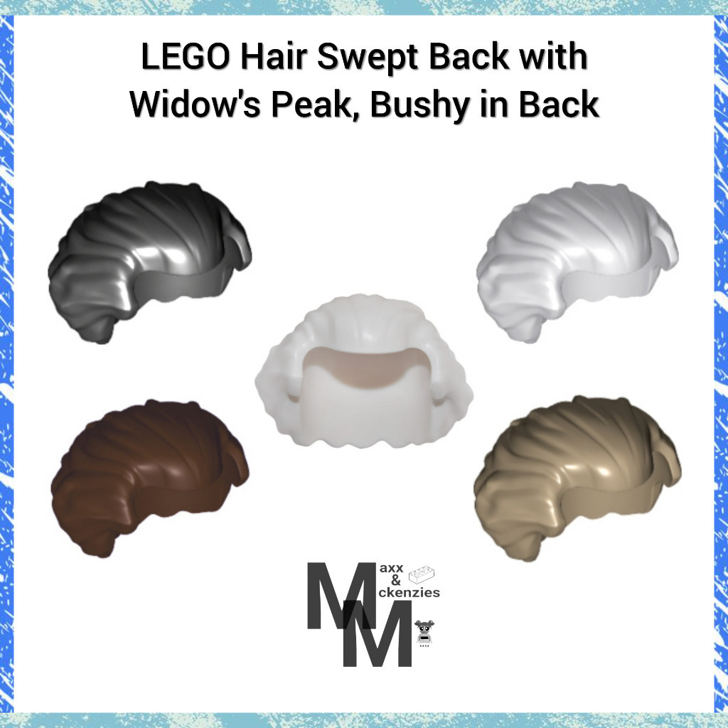 Hair Swept Back with Widow's Peak and Bushy in Back (21269) LEGO ...